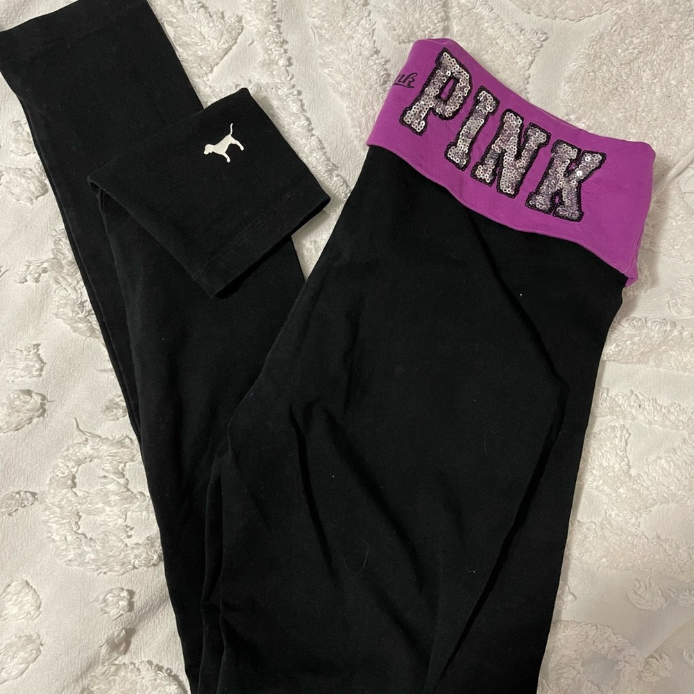 PINK 💕BLACK & PURPLE YOGA PANTS~NWT